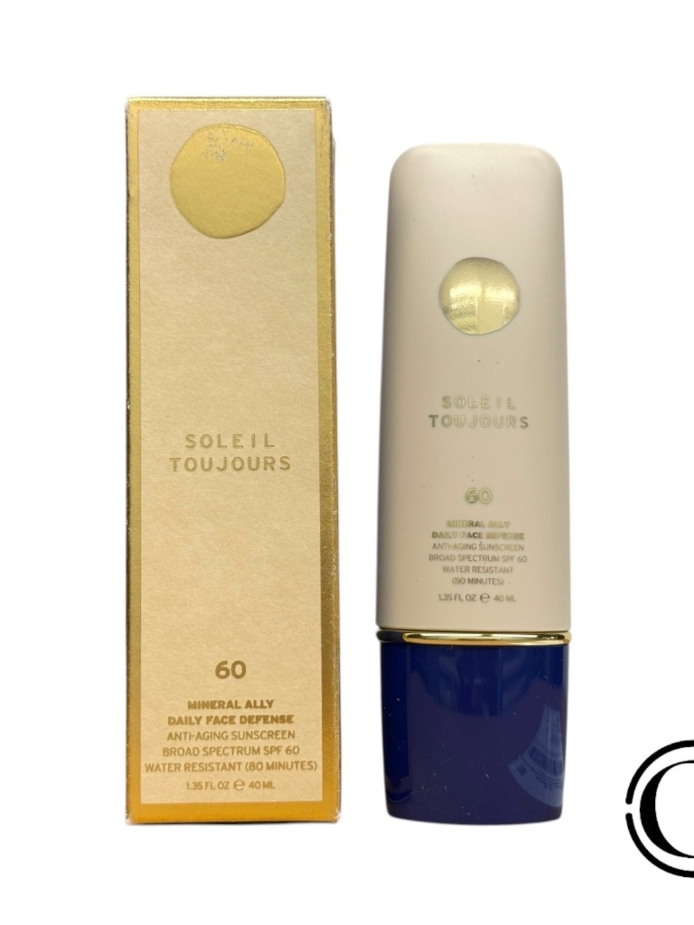 SOLEIL TOUJOURS Mineral Ally Daily Defense Moisturizer/Sunscreen SPF 60 1.35 oz